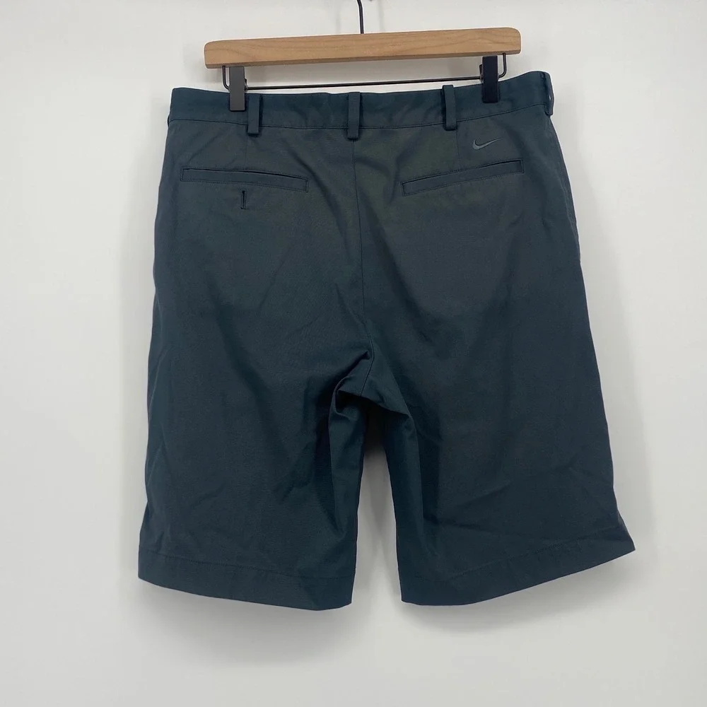 Nike Golf Shorts Mens 34 Fit Dry Flat Front Performance Slate Gray Activewear